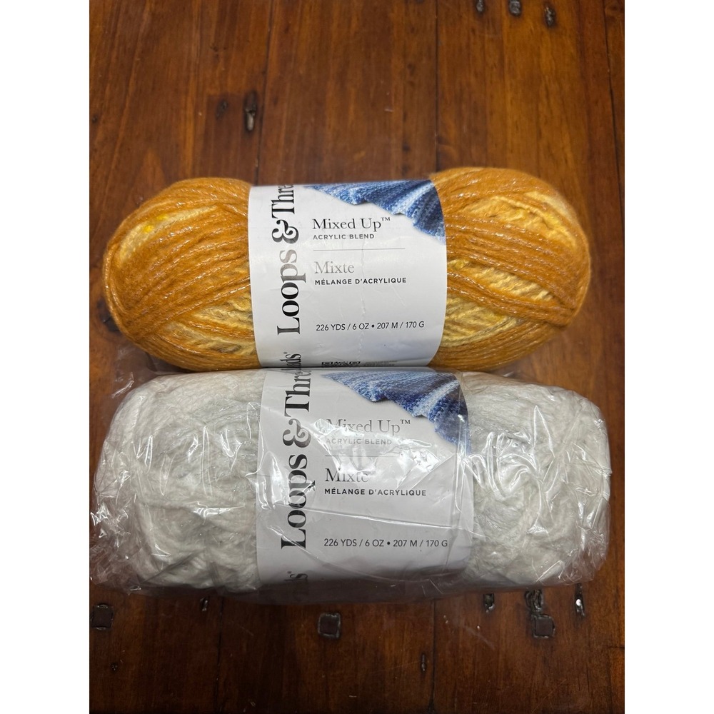Loops and threads mixed up acrylic blend bundle of 2